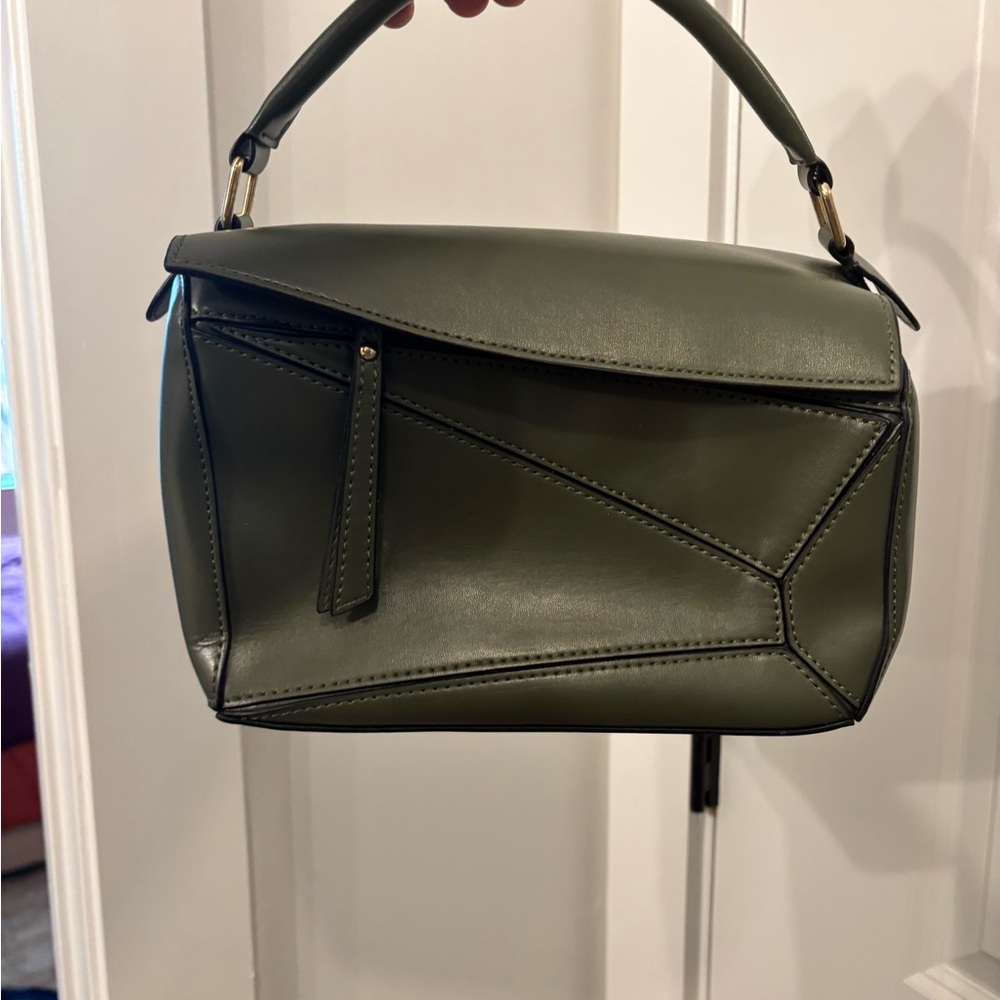 Olive Green Puzzle Style Women's Bag
